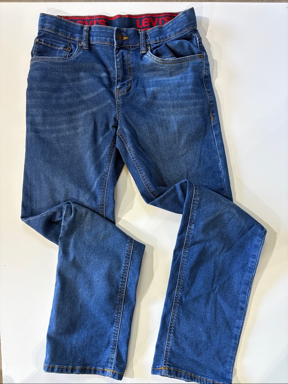 Levi's Boys Blue Slim Straight Jeans